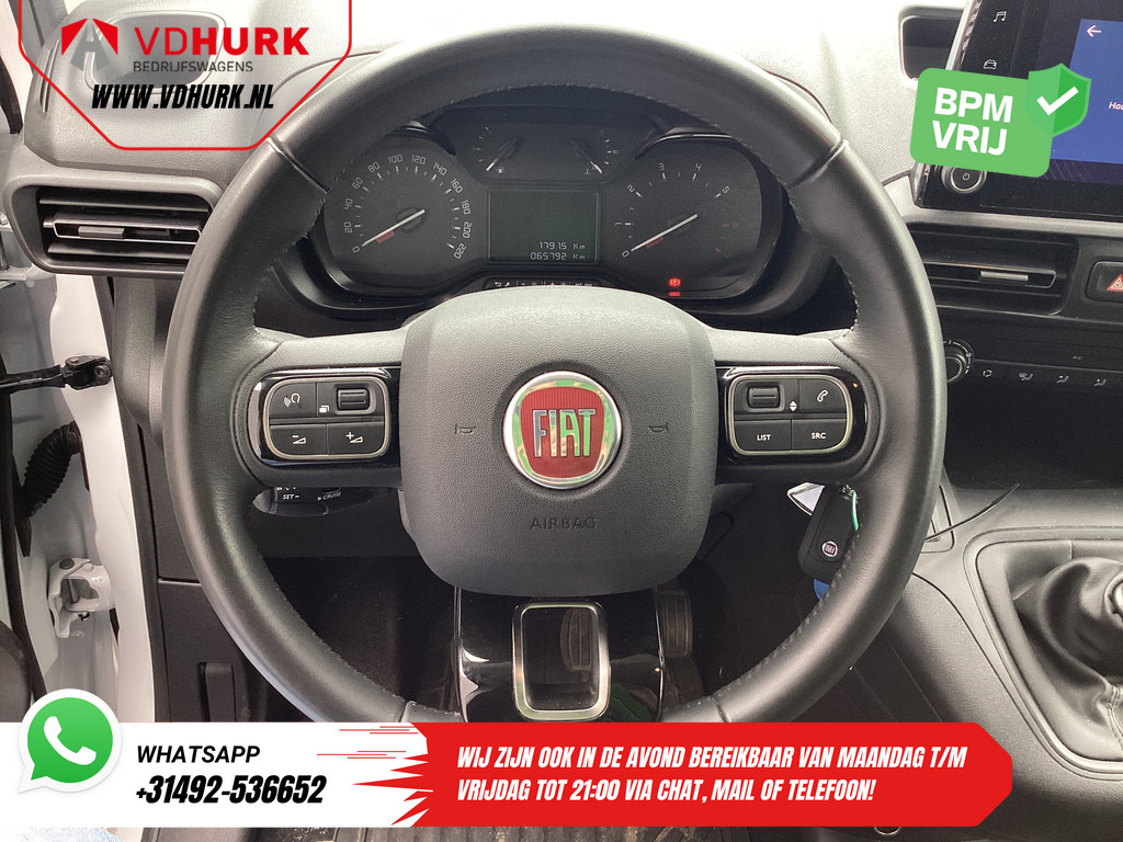Fiat Doblò 1.5 HDi 100 pk 3 Pers./ CarPlay/ Stoelverw./ Camera/ PDC/ Cruise/ Airco 10