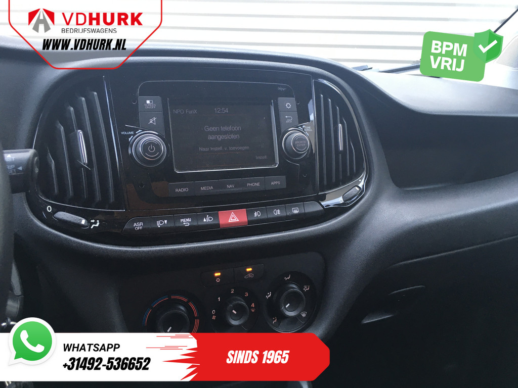 Fiat Doblò Cargo 1.6 MJ 105 pk MARGE BPM VRIJ! Lage KM/ EUR6/ NL Auto/ 3Pers./ DAB/ Cruise/ Trekhaak/ Airco 15