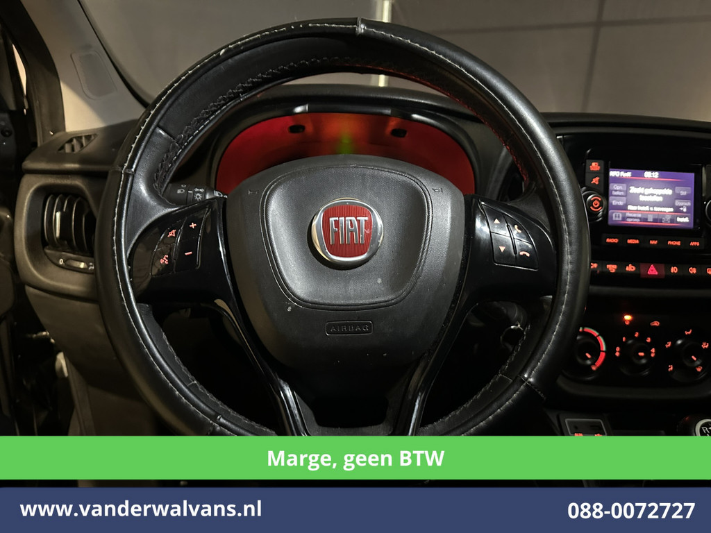 Fiat Doblò Cargo 1.6 MJ**MARGE, Geen BTW** 105pk L2H1 Maxi SX Euro6 Airco | Navigatie | Lichtmetalen Velgen Trekhaak, Parkeersensoren 15