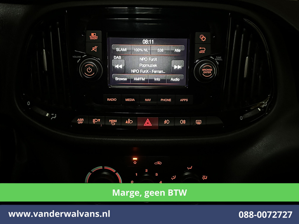 Fiat Doblò Cargo 1.6 MJ**MARGE, Geen BTW** 105pk L2H1 Maxi SX Euro6 Airco | Navigatie | Lichtmetalen Velgen Trekhaak, Parkeersensoren 16