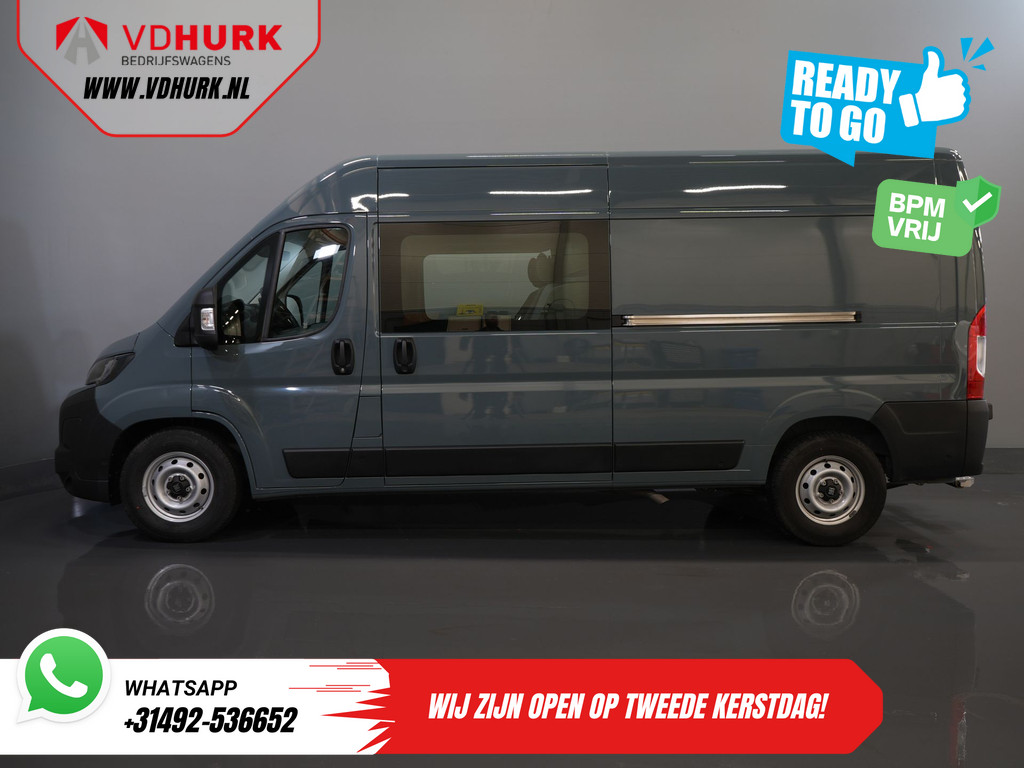 Fiat Ducato 2.2 MJ 180 pk Aut. L3H2 DC Dubbel Cabine BPM VRIJ! 6 Pers./ 2x Schuifdeur/ Climate/ 2.5t Trekverm./ Cruise/ Camera/ Trekhaak 10