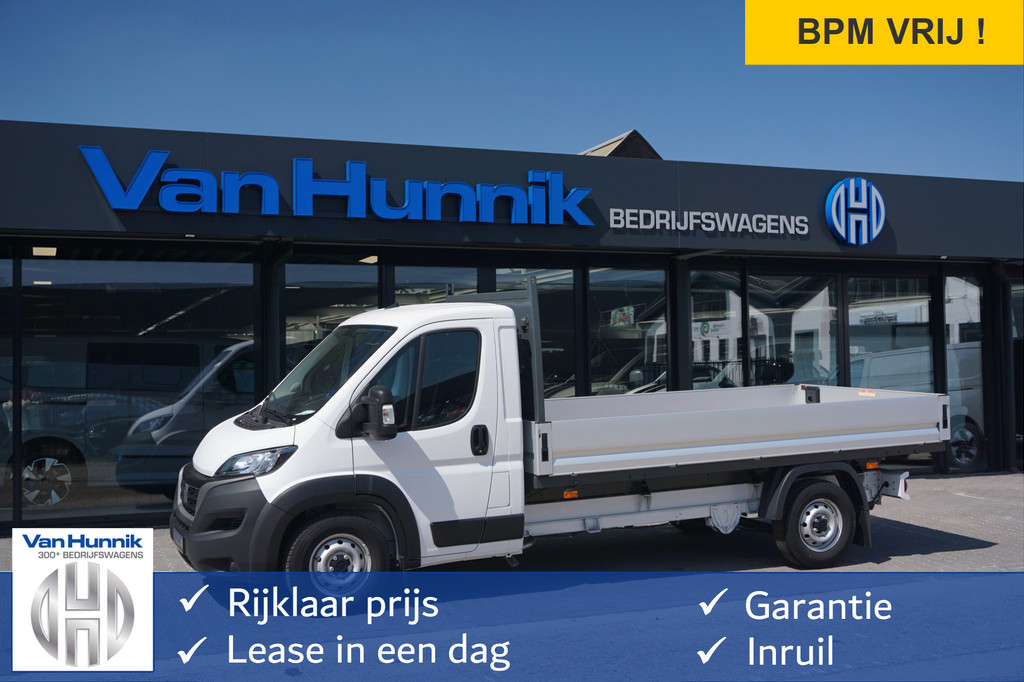 Fiat Ducato 35 Maxi 2.2 180PK Open laadbak L3 BPM VRIJ!! Android A/Apple CP, Climate, Cruise, Trekhaak!! NR. 612