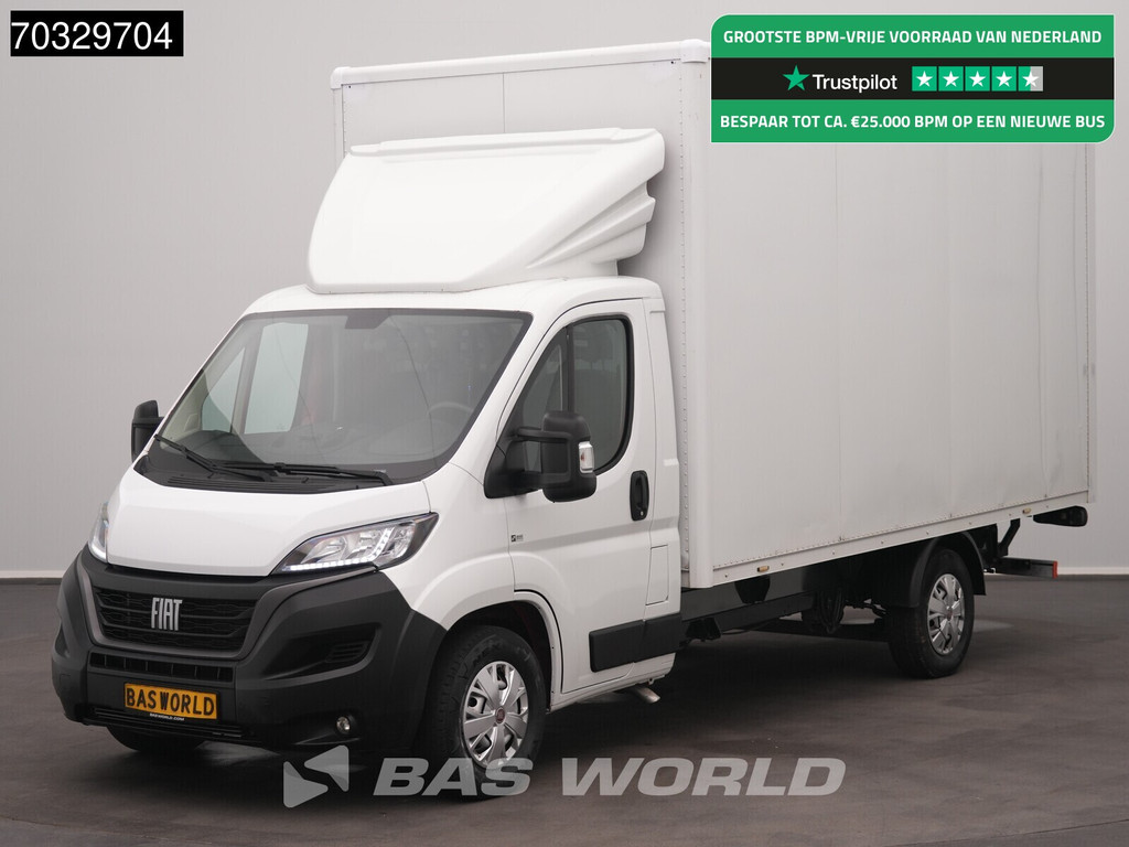 Fiat Ducato 140pk Laadklep Zijdeur Bakwagen LED Airco Cruise Euro6 Meubelbak Möbelkoffer Koffer LBW Tail Lift Airco Cruise control