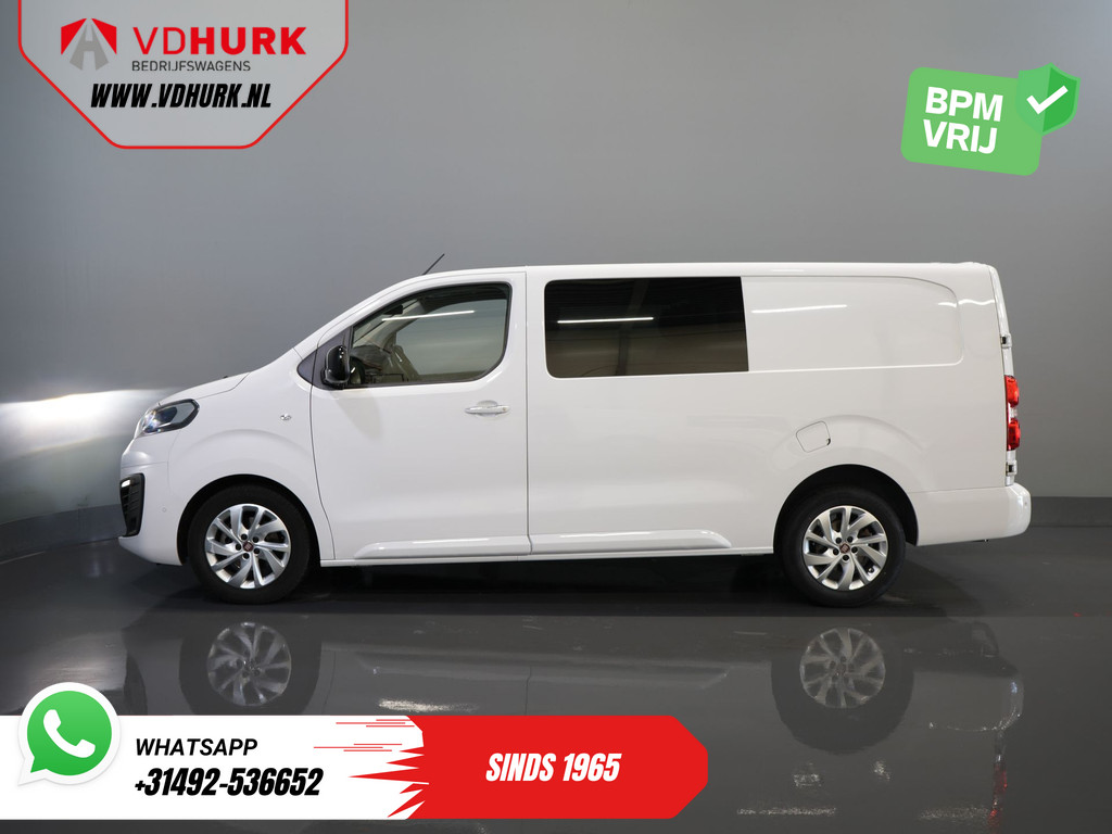 Fiat Scudo 2.0 MJ 180 pk Aut. DC Dubbel Cabine BPM VRIJ! Adapt.Cruise/ Xenon/ Climate/ Keyless/ Carplay/ NL Auto/ PDC 10