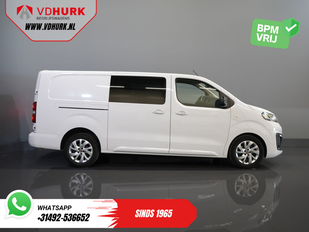 Fiat Scudo 2.0 MJ 180 pk Aut. DC Dubbel Cabine BPM VRIJ! Adapt.Cruise/ Xenon/ Climate/ Keyless/ Carplay/ NL Auto/ PDC 11