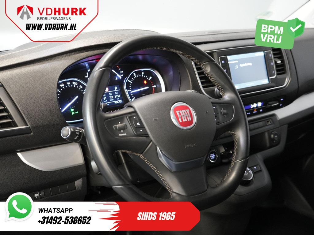 Fiat Scudo 2.0 MJ 180 pk Aut. DC Dubbel Cabine BPM VRIJ! Adapt.Cruise/ Xenon/ Climate/ Keyless/ Carplay/ NL Auto/ PDC 14