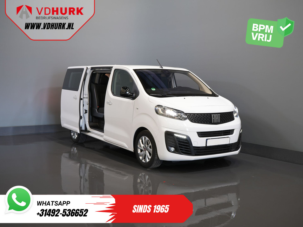 Fiat Scudo 2.0 MJ 180 pk Aut. DC Dubbel Cabine BPM VRIJ! Adapt.Cruise/ Xenon/ Climate/ Keyless/ Carplay/ NL Auto/ PDC 9