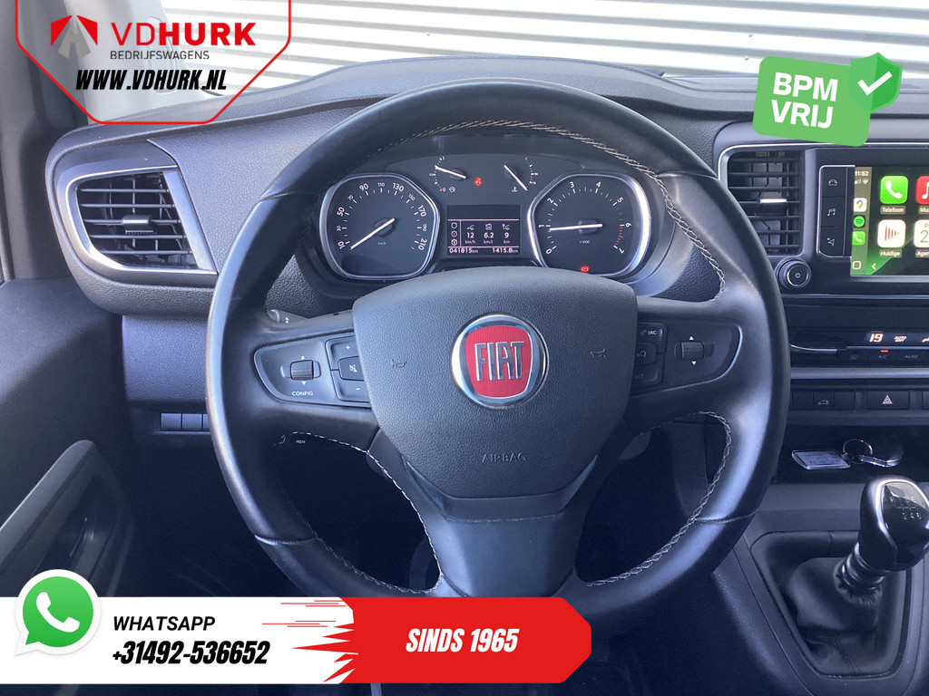 Fiat Scudo Fiat Scudo 2.0 MJ 145 pk L3 BPM VRIJ! Adapt.Cruise/ Climate/ Keyless/ Carplay/ Camera/ PDC 11