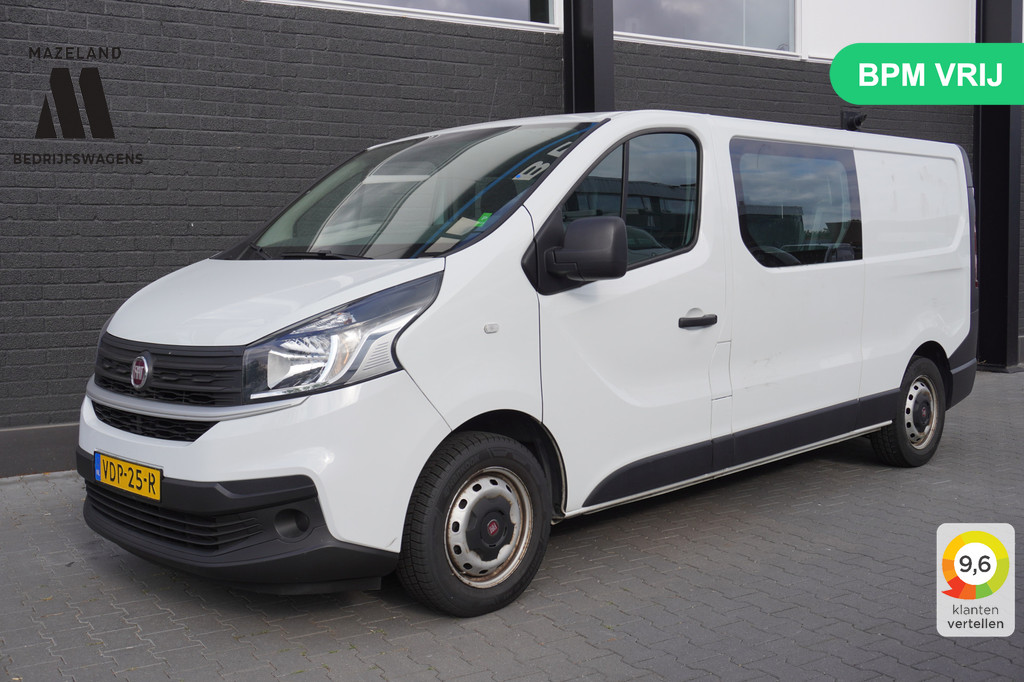 Fiat Talento 1.6 MJ 125PK L2 Dubbele Cabine EURO 6 - Airco - Navi - Cruise - € 12.499,- Excl.
