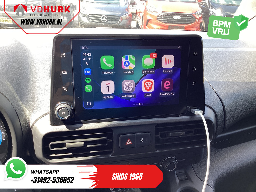 Fiat e-Doblò L2 50 kWh 285 WLTP Carplay/ Snellader/ Camera/ Cruise/ 3 Pers./ Airco/ DAB 11