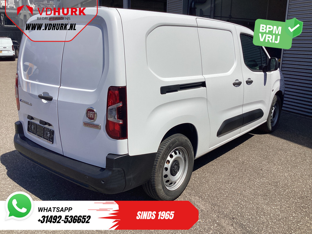 Fiat e-Doblò L2 50 kWh 285 WLTP Carplay/ Snellader/ Camera/ Cruise/ 3 Pers./ Airco/ DAB 9