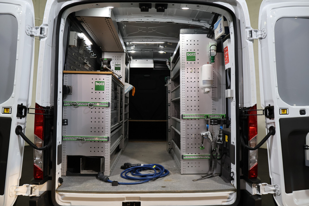 Ford E-Transit 350 L3 H2 Trend 68 kWh Bott Vario Inrichting 14
