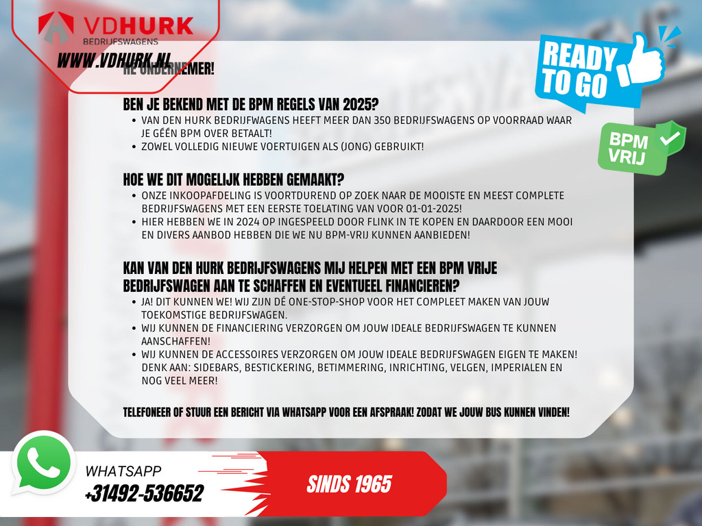 Ford E-Transit Courier 44 kWh 293km WLTP/ Snellader/ Stoelverw./ Stuurverw./ Carplay/ Camera/ PDC/ Climate 8