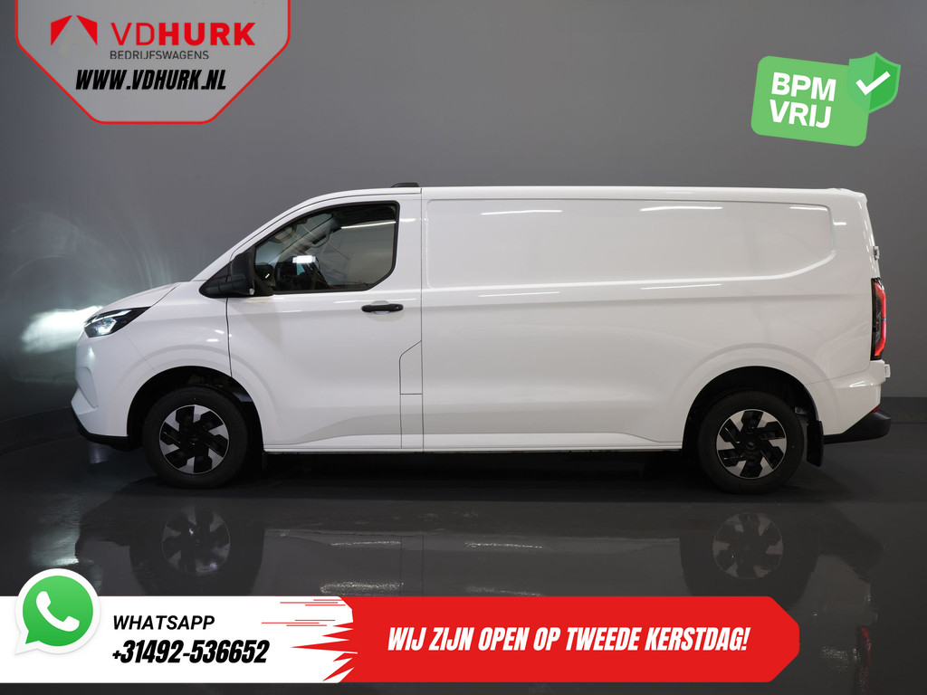 Ford E-Transit Cust. 340 L2 Trend 65 kWh 330 km WLTP LED/ Snellader/ 2.3t Trekverm./ Stuurverw./ Stoelverw./ Carplay/ Climate/ Camera/ PDC/ Cruise 10