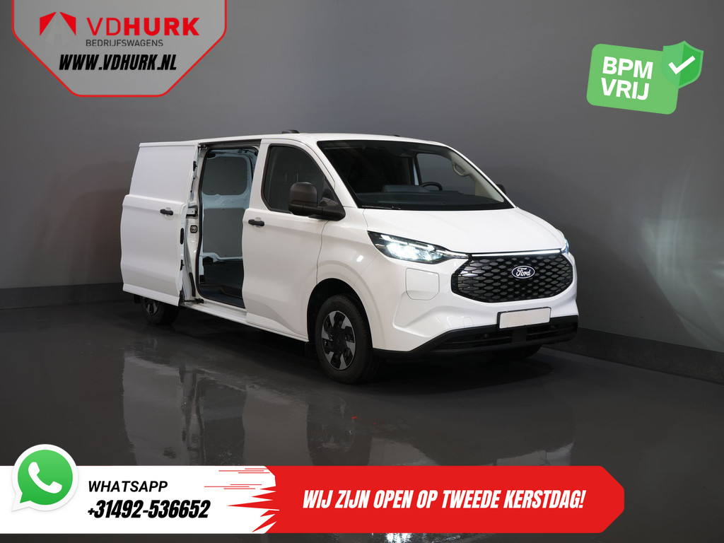 Ford E-Transit Cust. 340 L2 Trend 65 kWh 330 km WLTP LED/ Snellader/ 2.3t Trekverm./ Stuurverw./ Stoelverw./ Carplay/ Climate/ Camera/ PDC/ Cruise 9