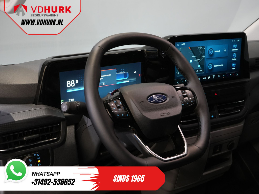 Ford E-Transit Custom 218 pk 330 km WLTP L2 Limited B&O/ Adapt.Cruise/ Elek.Trekhaak/ Standkachel/ Stoelverw./ Stuurverw./ Carplay/ Navi/ 360.Camera/ Climate 14