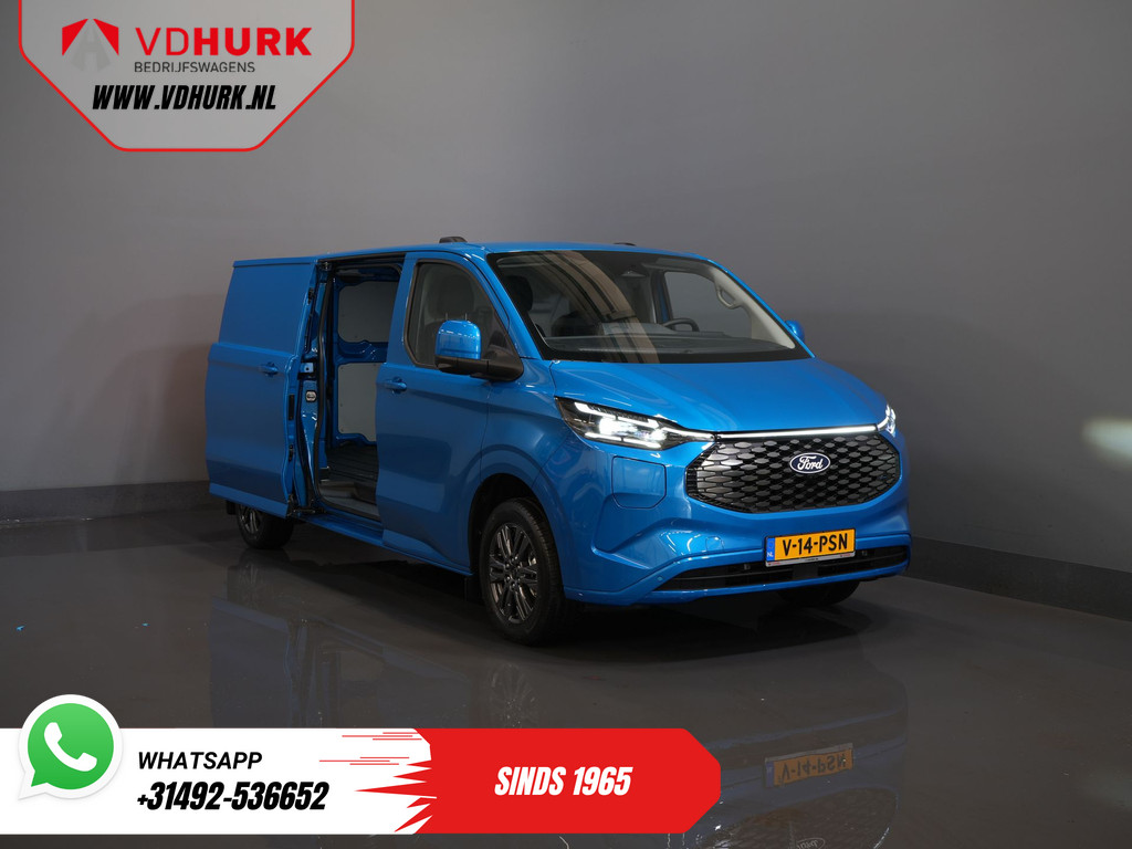 Ford E-Transit Custom 218 pk 330 km WLTP L2 Limited B&O/ Adapt.Cruise/ Elek.Trekhaak/ Standkachel/ Stoelverw./ Stuurverw./ Carplay/ Navi/ 360.Camera/ Climate 9