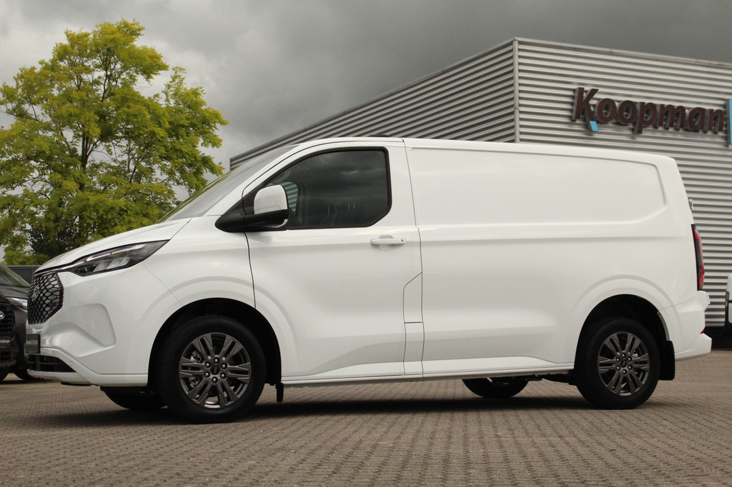 Ford E-Transit Custom 320 L1H1 Limited | 71kWh | 160kW/218pk | Trekgewicht 2300kg | Camera | Carplay/Android | Cruise | Lease 699,- p/m 13
