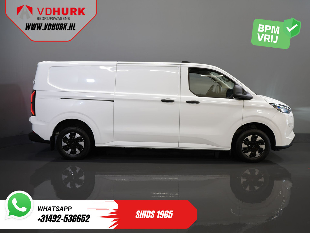 Ford E-Transit Custom 320 L2 65 kWh 330 km WLTP 2.3t Trekverm./ Snellader/ LED/ Standkachel/ Stoelverw./ Stuur.Verw./ Voorruit.Verw./ Carplay/ Camera/ Climate/ PDC/ Cruise 11