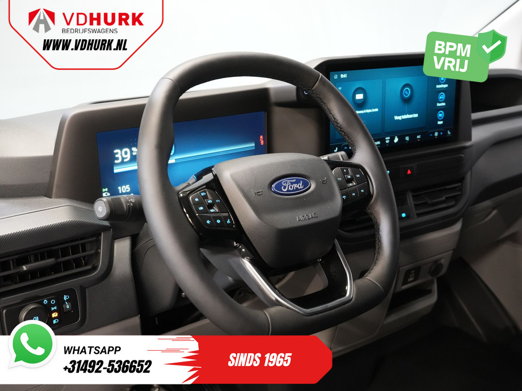 Ford E-Transit Custom 320 L2 65 kWh 330 km WLTP 2.3t Trekverm./ Snellader/ LED/ Standkachel/ Stoelverw./ Stuur.Verw./ Voorruit.Verw./ Carplay/ Camera/ Climate/ PDC/ Cruise 14