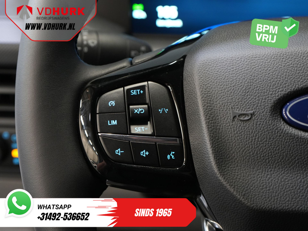 Ford E-Transit Custom 320 L2 65 kWh 330 km WLTP 2.3t Trekverm./ Snellader/ LED/ Standkachel/ Stoelverw./ Stuur.Verw./ Voorruit.Verw./ Carplay/ Camera/ Climate/ PDC/ Cruise 20