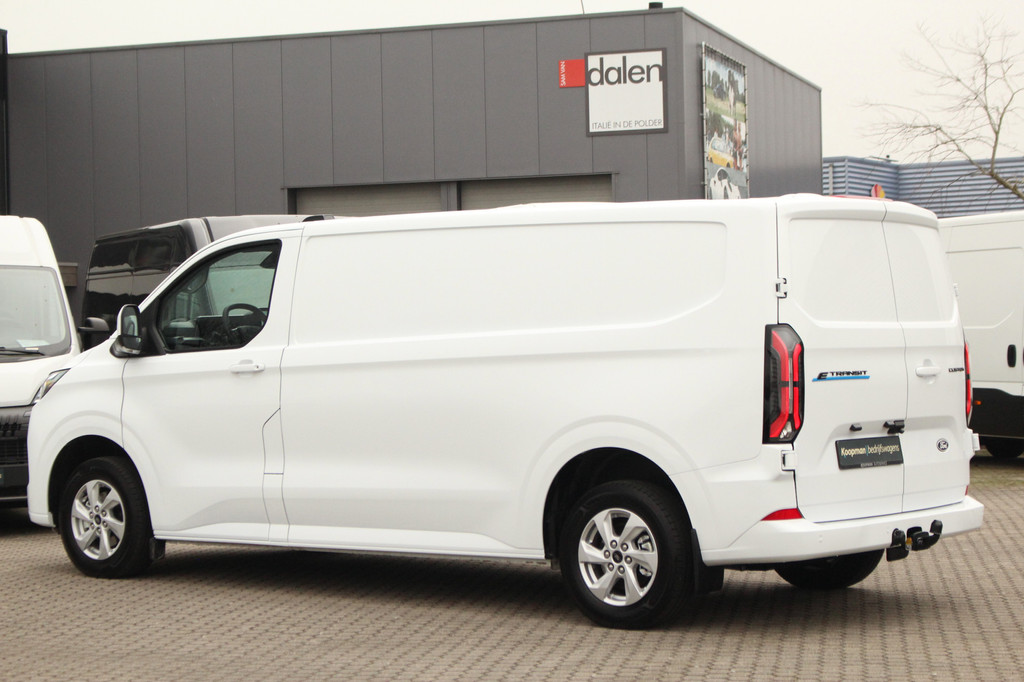 Ford E-Transit Custom 320 L2H1 Limited | 65kWh | 160kW/218pk | Trekhaak 2300kg | Pro-Power | Camera | Carplay/Android | Cruise | Lease 717,- p/m 14