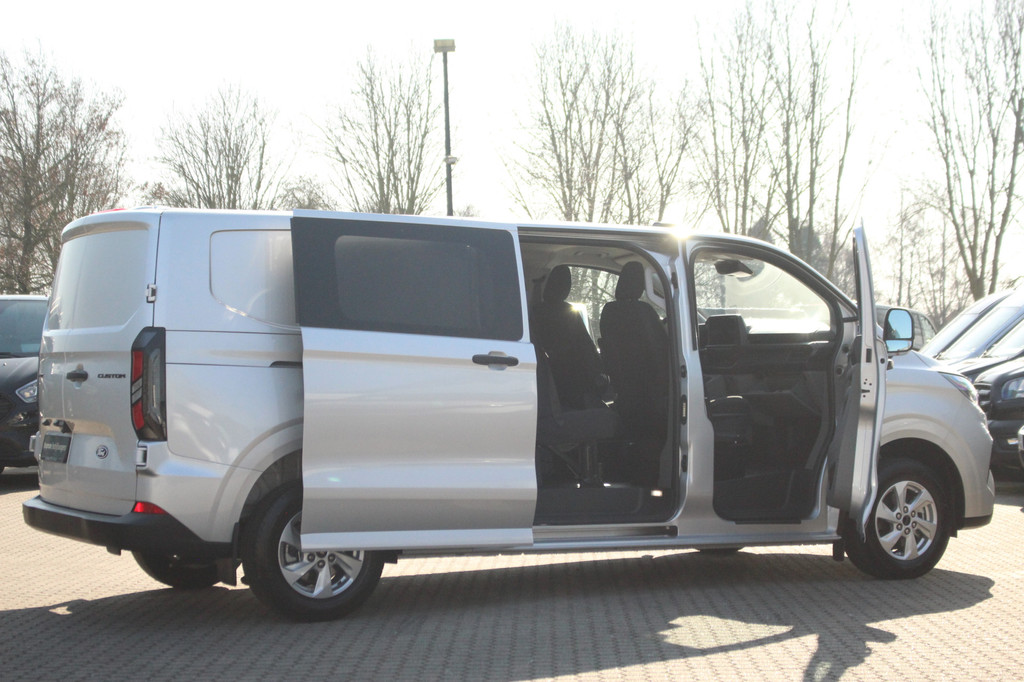 Ford E-Transit Custom 320 L2H1 Limited 71 kWh 218pk DC Automaat | L+R Zijdeur | Keyless | Carplay/Android | Stoel + stuurverw | Lease 717,- p/m 6