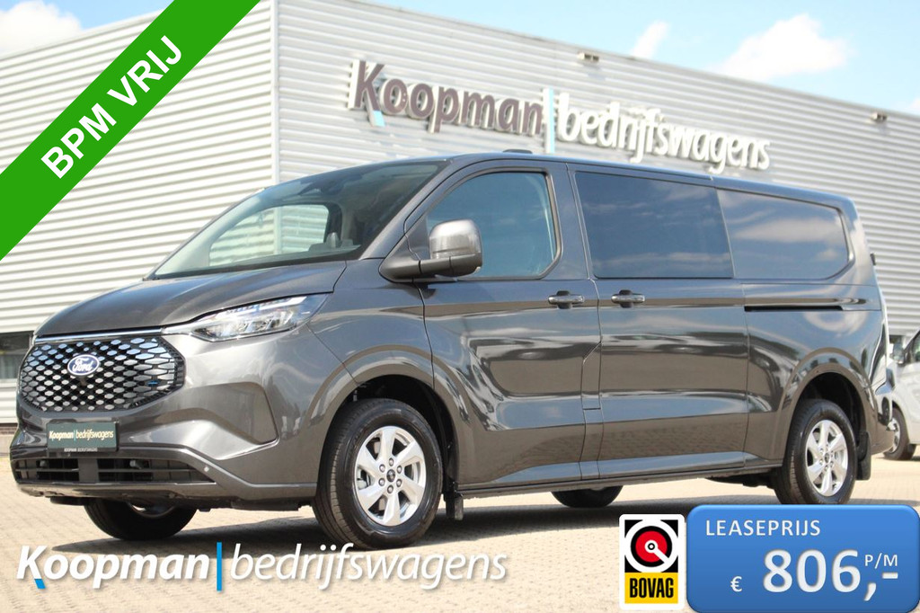 Ford E-Transit Custom 320 L2H1 Limited DC | 71 kWh | 160kW/218pk | Pro Power | Trekgewicht 2300kg | Camera | Carplay/Android | Cruise | Lease 806,- p/m