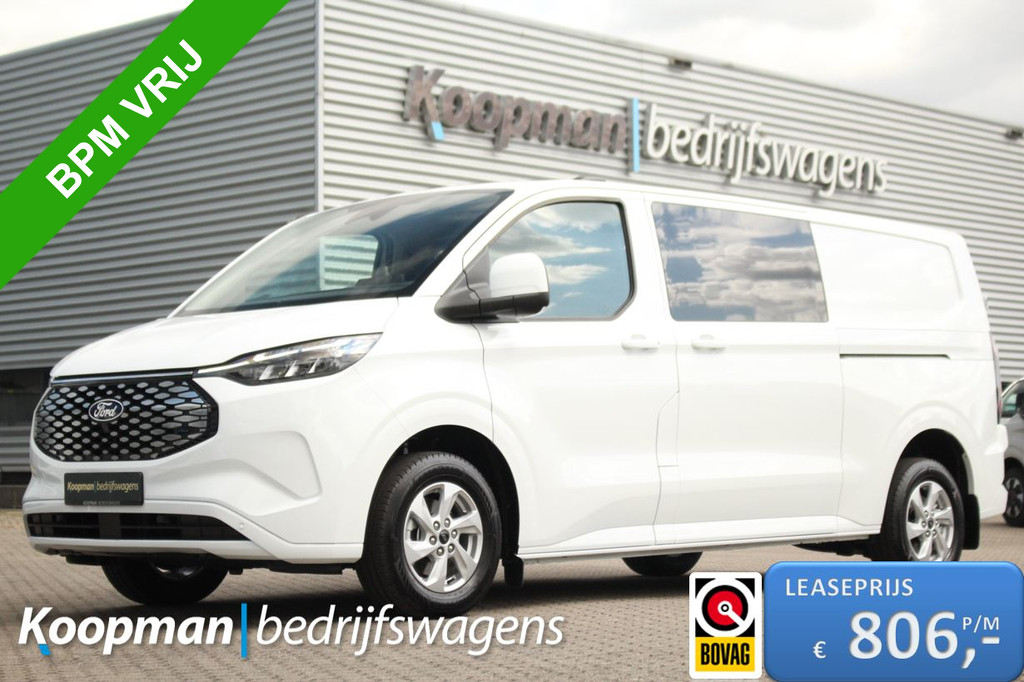 Ford E-Transit Custom 320 L2H1 Limited DC | 71 kWh | 160kW/218pk | Pro Power | Trekgewicht 2300kg | Camera | Carplay/Android | Cruise | Lease 806,- p/m