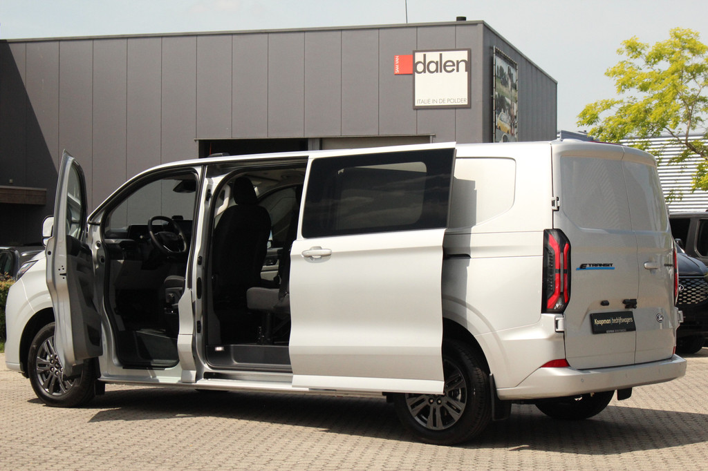 Ford E-Transit Custom 320 L2H1 Limited DC | 71 kWh | 160kW/218pk | Trekgewicht 2300kg | Camera | Carplay/Android | Cruise | Lease 788,- p/m 13