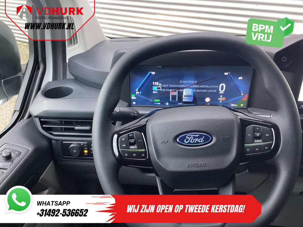 Ford E-Transit Custom 320 Trend 65 kWh 330 km WLTP LED/ Snellader/ 2.3t Trekverm./ Stoelverw./ Carplay/ Climate/ Camera/ PDC/ Cruise 12