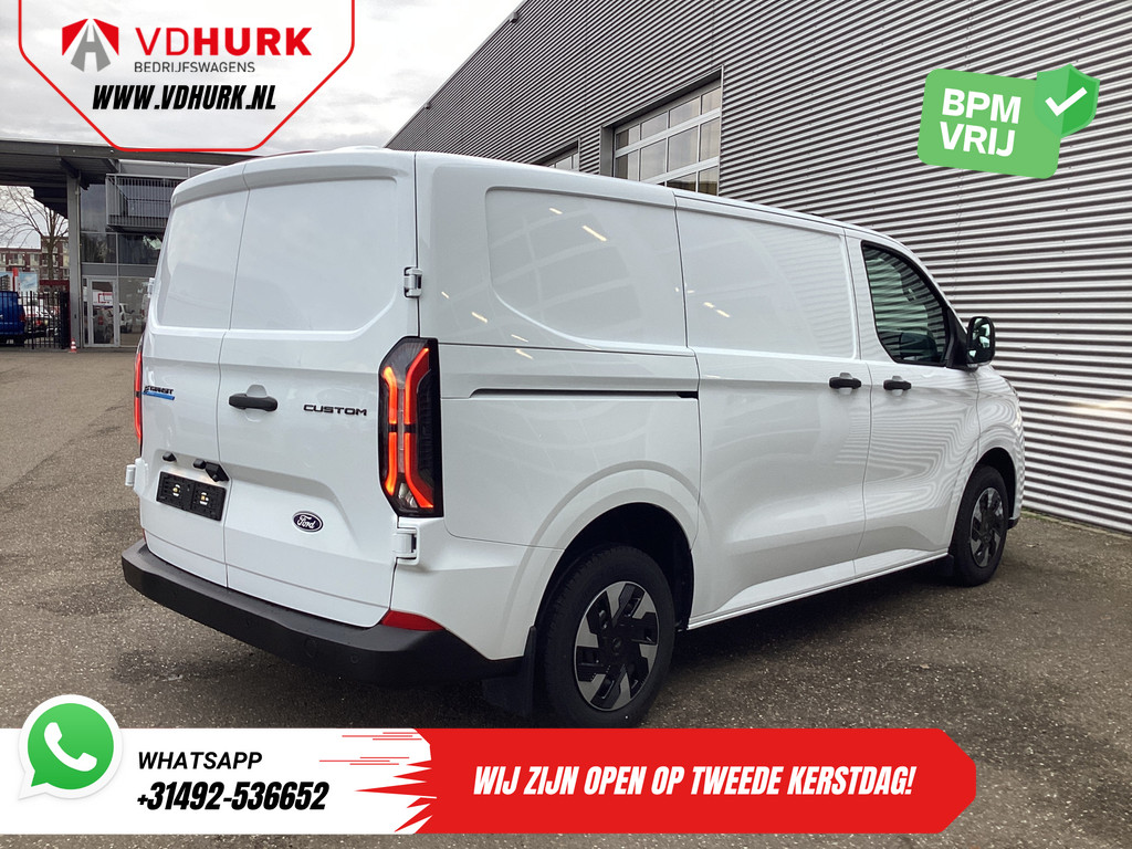 Ford E-Transit Custom 320 Trend 65 kWh 330 km WLTP LED/ Snellader/ 2.3t Trekverm./ Stoelverw./ Carplay/ Climate/ Camera/ PDC/ Cruise 9