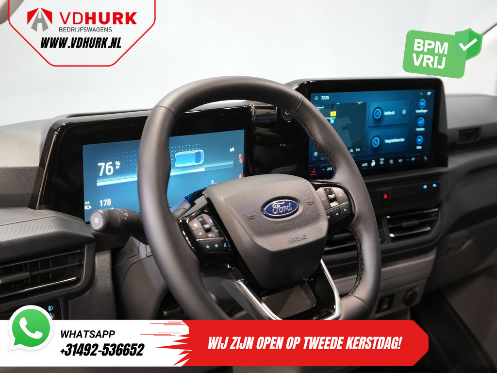 Ford E-Transit Custom 340 65 kWh 218 pk 330km WLTP L2 Limited 2x Schuifdeur/ Elek.Schuif/ 2.3t Trekverm./ Snellader/ Matrix LED/ B&O/ Adapt.Cruise/ Standkachel/ Carplay/ Camera 14