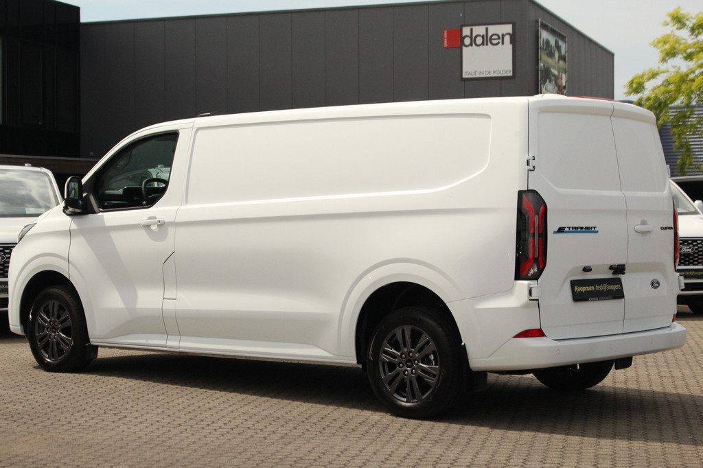Ford E-Transit Custom 340 L2H1 Limited | 71 kWh | 160kW/218pk | Driver Assist | Adap. Cruise | Camera | Carplay/Android | Lease 771,- p/m 14
