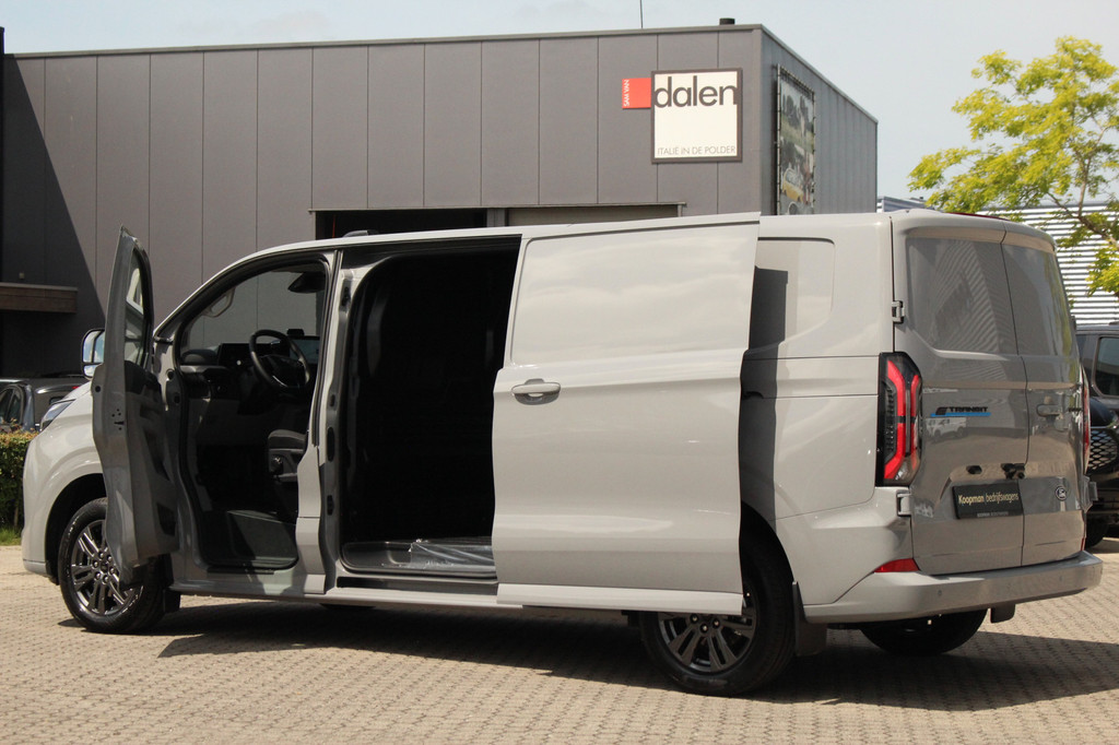 Ford E-Transit Custom 340 L2H1 Limited | 71 kWh | 160kW/218pk | L+R Schuifdeur | Stoel + Stuurverwarming | Camera | Carplay/Android | Cruise | Lease 753,- p/m 14