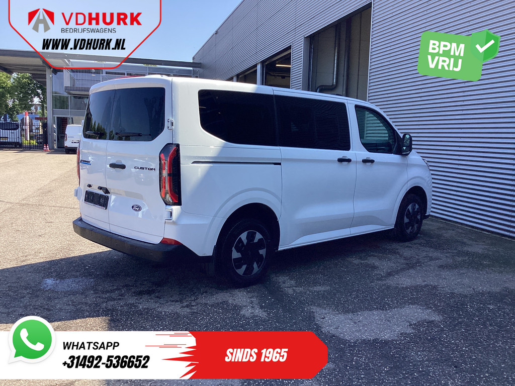 Ford E-Transit Custom Kombi Trend 71kWh 360 km WLTP LED/Standkachel/ Stoelverw./ Stuurverw./ Carplay/ 9 P/ 9 Persoons/ Climate/ Camera/ PDC/ Cruise 10