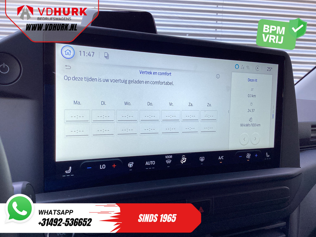 Ford E-Transit Custom Kombi Trend 71kWh 360 km WLTP LED/Standkachel/ Stoelverw./ Stuurverw./ Carplay/ 9 P/ 9 Persoons/ Climate/ Camera/ PDC/ Cruise 18