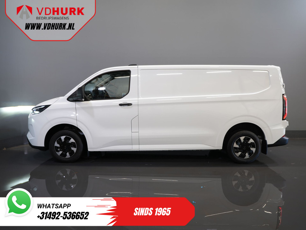 Ford E-Transit Custom L2 330 km WLTP Garantie t/m 2028/ LED/ Snellader/ Standkachel/ Stoelverw./ Stuurverw./ Carplay/ Camera/ PDC/ Climate/ Cruise 10