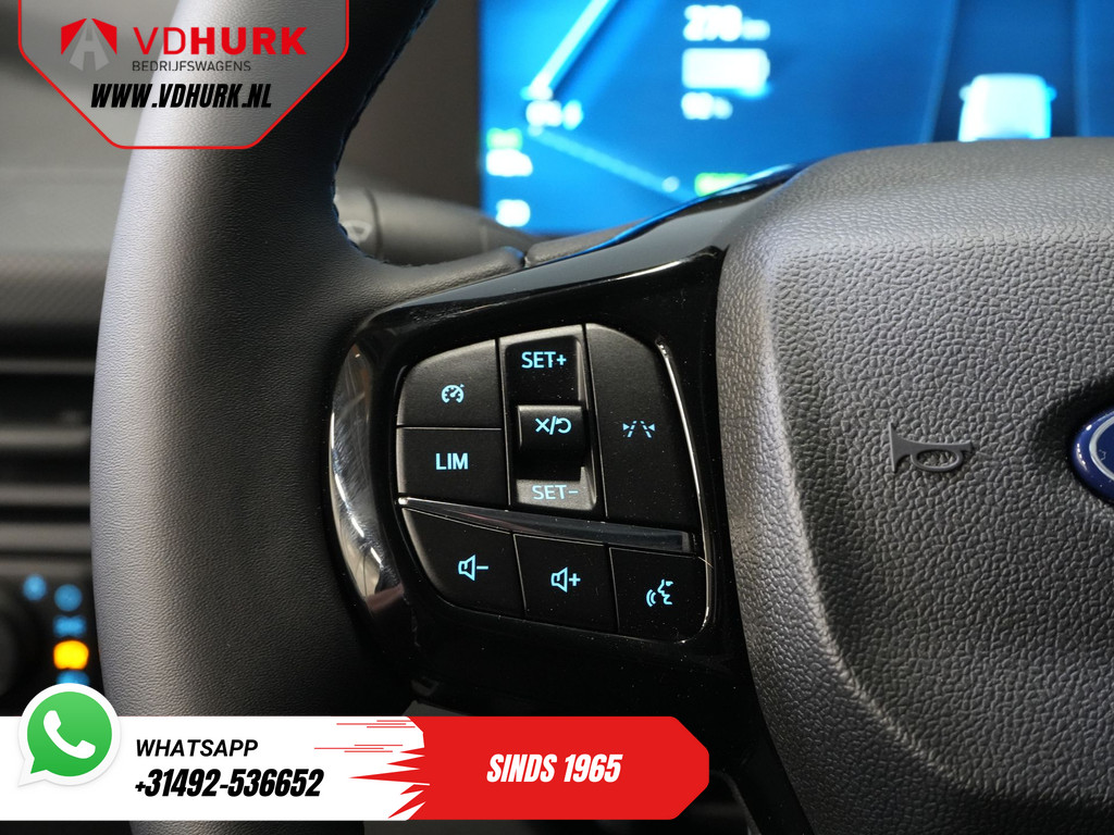 Ford E-Transit Custom L2 330 km WLTP Garantie t/m 2028/ LED/ Snellader/ Standkachel/ Stoelverw./ Stuurverw./ Carplay/ Camera/ PDC/ Climate/ Cruise 18