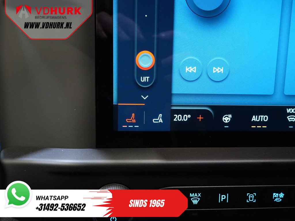 Ford E-Transit Custom L2 330 km WLTP Garantie t/m 2028/ LED/ Snellader/ Standkachel/ Stoelverw./ Stuurverw./ Carplay/ Camera/ PDC/ Climate/ Cruise 21