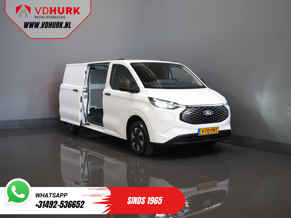 Ford E-Transit Custom L2 330 km WLTP Garantie t/m 2028/ LED/ Snellader/ Standkachel/ Stoelverw./ Stuurverw./ Carplay/ Camera/ PDC/ Climate/ Cruise 9