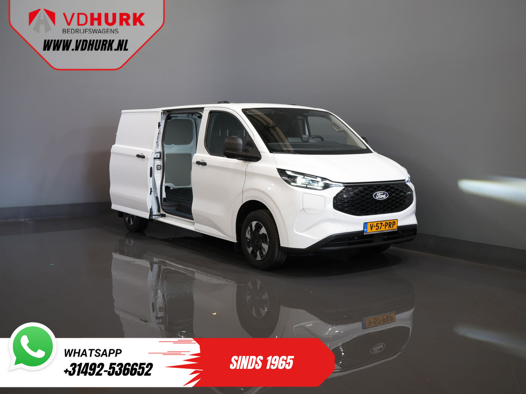 Ford E-Transit Custom L2 330 km WLTP Garantie t/m 2028/ LED/ Snellader/ Standkachel/ Stoelverw./ Stuurverw./ Carplay/ Camera/ PDC/ Climate/ Cruise 9