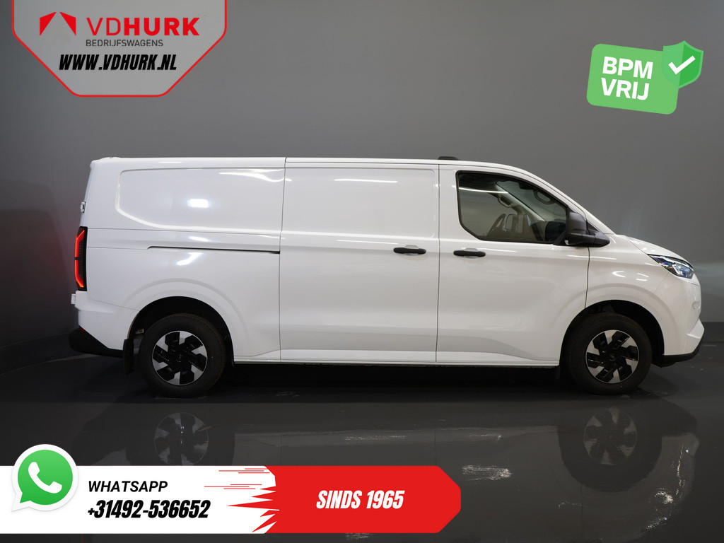 Ford E-Transit Custom L2 330 km WLTP LED/ Standkachel/ Snellader/ 2.3t Trekverm./ Carplay/ Climate/ Camera/ PDC/ Cruise 11
