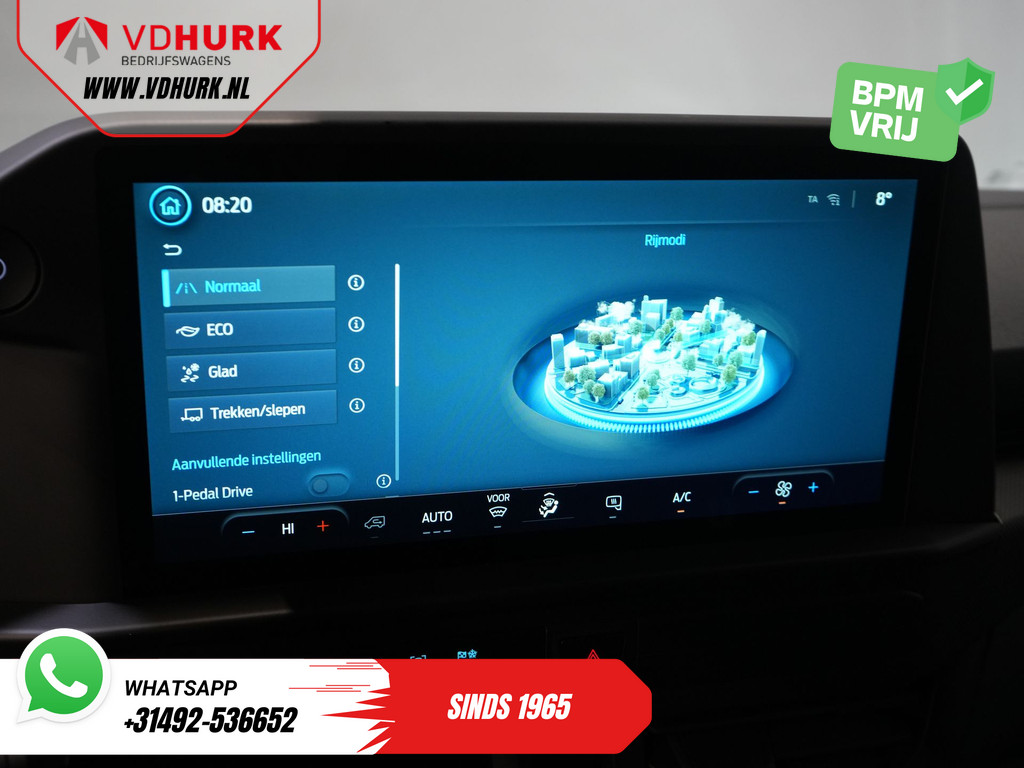 Ford E-Transit Custom L2 330 km WLTP LED/ Standkachel/ Snellader/ 2.3t Trekverm./ Carplay/ Climate/ Camera/ PDC/ Cruise 21