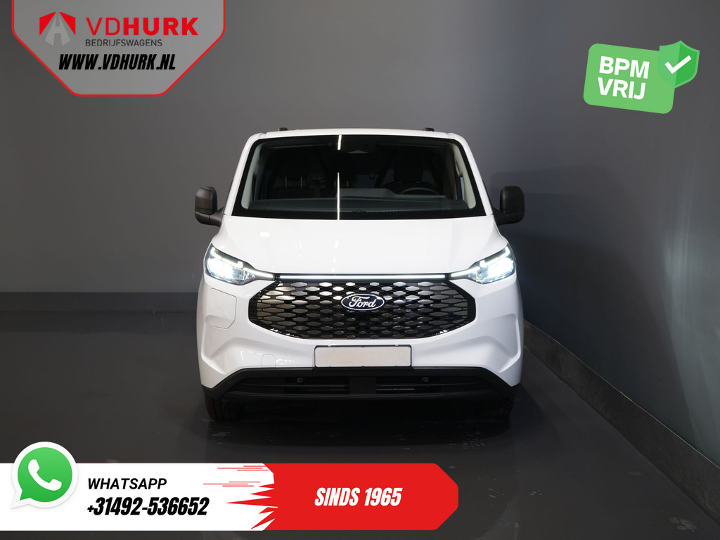 Ford E-Transit Custom L2 330 km WLTP LED/ Standkachel/ Snellader/ 2.3t Trekverm./ Carplay/ Climate/ Camera/ PDC/ Cruise 7