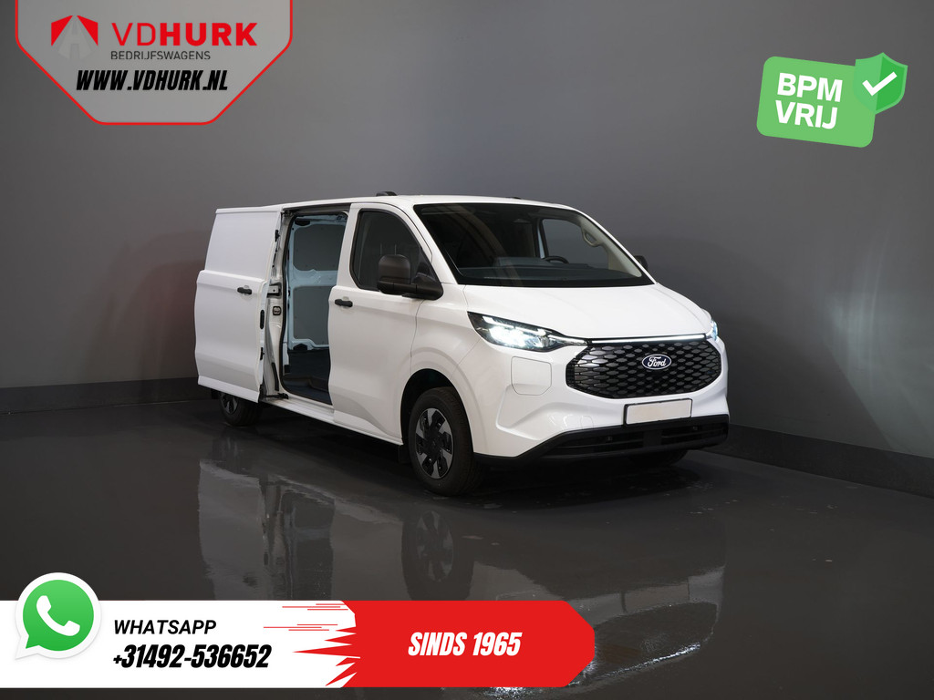 Ford E-Transit Custom L2 330 km WLTP LED/ Standkachel/ Snellader/ 2.3t Trekverm./ Carplay/ Climate/ Camera/ PDC/ Cruise 9