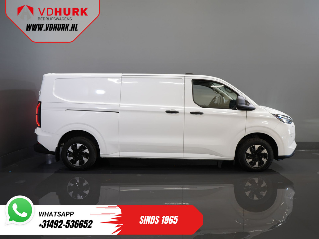 Ford E-Transit Custom L2 330 km WLTP LED/ Standkachel/ Stoelverw./ Snellader/ 2.3t Trekverm./ Carplay/ Climate/ Camera/ PDC/ Cruise 11