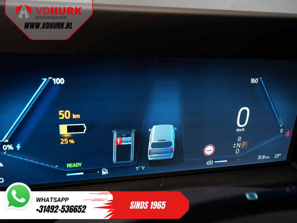 Ford E-Transit Custom L2 330 km WLTP LED/ Standkachel/ Stoelverw./ Snellader/ 2.3t Trekverm./ Carplay/ Climate/ Camera/ PDC/ Cruise 19