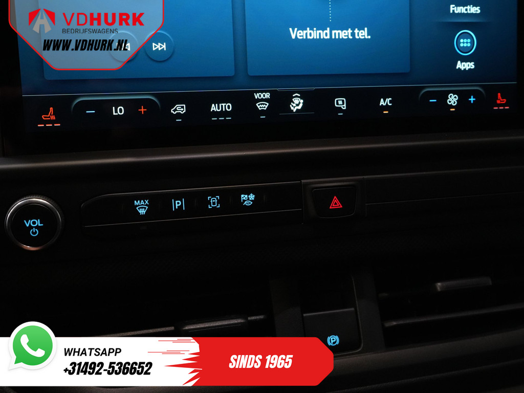 Ford E-Transit Custom L2 330 km WLTP LED/ Standkachel/ Stoelverw./ Snellader/ 2.3t Trekverm./ Carplay/ Climate/ Camera/ PDC/ Cruise 20