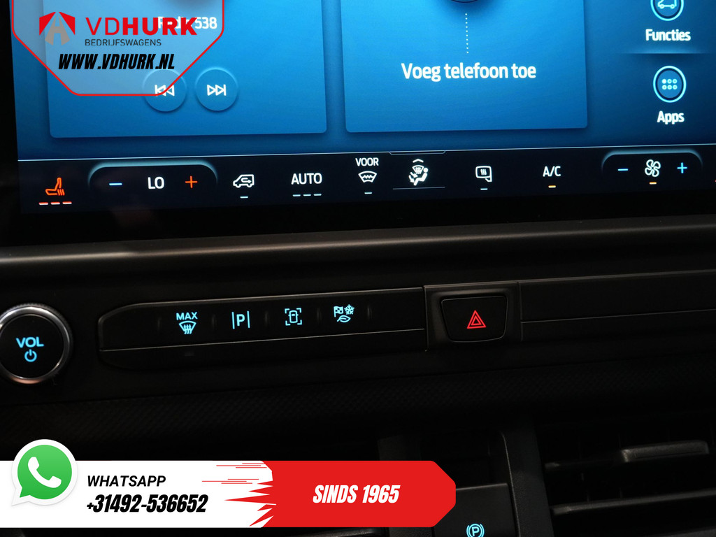 Ford E-Transit Custom L2 330 km WLTP LED/ Standkachel/ Stoelverw./ Snellader/ 2.3t Trekverm./ Carplay/ Climate/ Camera/ PDC/ Cruise 21